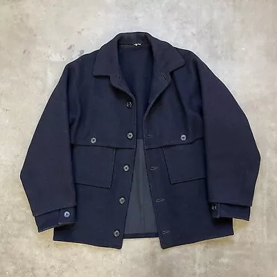 Wool Cruiser Double Mackinaw Coat Jacket Vtg 30s Black Bear White Stag • $1200