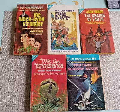 Lot Of 5: ACE Doubles Various Authors ~ • $30