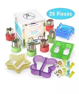 Sandwich Cutters For Kids - 20 Pcs/set - Mini Cookie Cutters Set 🇺🇸US SELLER • $10.99