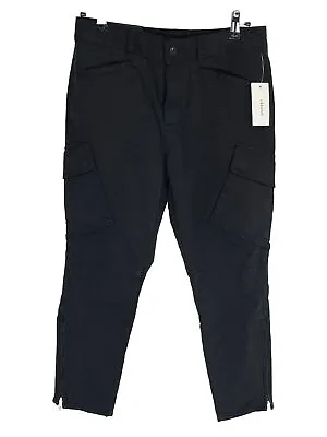 J Brand Womens Black Utility Cargo Pants Size 26 High Rise Margho Ankle $248 NEW • $53.99