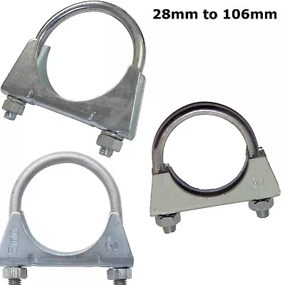 £5.51 • Buy Universal Exhaust Clamp Auto Car Repair Pipe U Bolt Clamp Hose Clamps Incu Nuts