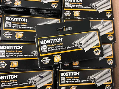 Lot Of 10 Boxes Bostitch B8 Powercrown Premium 1/4” Staples Chisel Point Steel • $27.95
