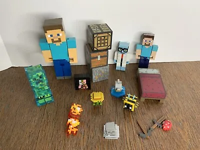 Minecraft Overworld Survival Pack Pitman Charged Up Creeper Villager  Lot • $27.90