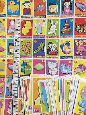 4  Baby Shower Mexican Loteria Poster Sheets To Make Boards + Deck SPANISH • $10.99