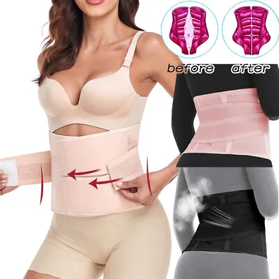 Abdominal Binder Breathable Hernia Support Back Stomach Compression Belt NHS XXL • £8.79