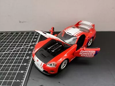 Hot Wheels Dodge Viper GTS-R Checker Schuck's Die Cast Car 1/18 Scale By Mattel  • $17.77