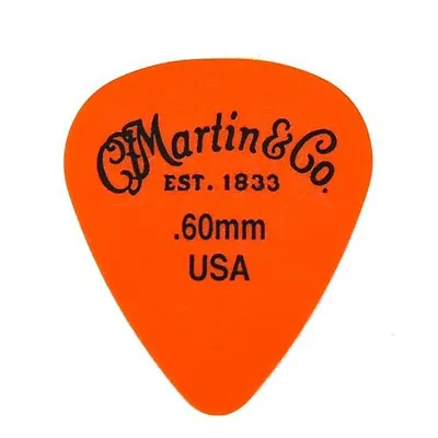 Martin 18AP5060 Standard Delrin Acoustic Guitar Picks (72-Pack) Orange 0.60mm • $23.47
