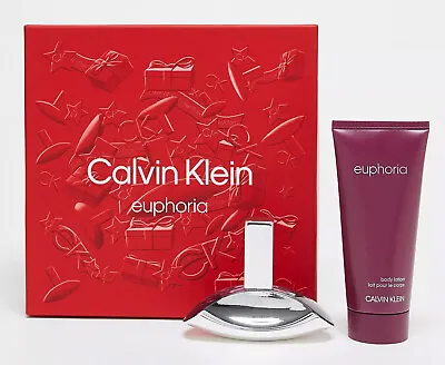 Calvin Klein Euphoria Eau De Parfum 30ml EDP Spray & Body Lotion 100ml Gift Set • £38.99