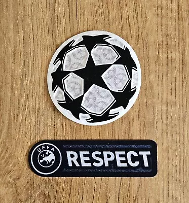 2011-2012 Champions League Starball And RESPECT Sleeve Patch Badge Player Size • £5.75