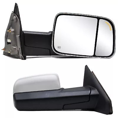 Tow Mirrors Power Heated For For 2004 Dodge Ram 1500 2500 3500 Left+Right Chrome • $136.81