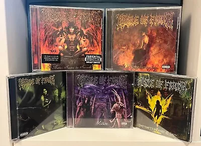 Cradle Of Filth CD Lot Midian Damnation Nymphetamine Thornography Bitter Suites • $30