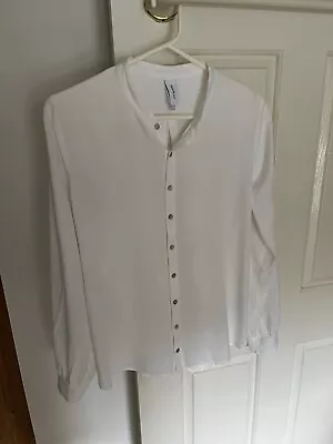 TIGERLILY White Blouse Shirt Top Size 10 Ex Con • $19.99