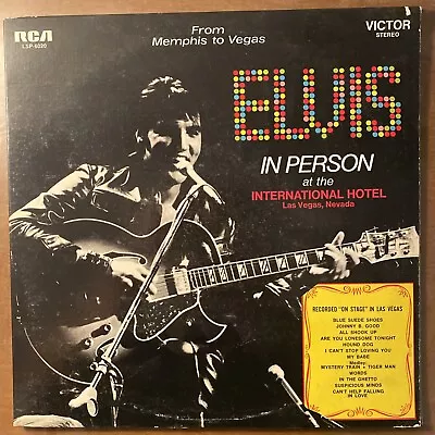 Elvis Presley - In Person At The International Hotel - RCA Records LSP-6020-1 • $29.99