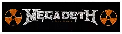 £3.29 • Buy Megadeth - Logo Super Strip Patch 20cm X 5cm