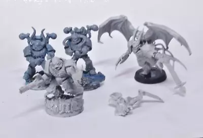 2  40k Plastic Possessed Chaos Marines And 2 Stripped Marine Spares • £2