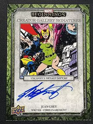 2022 UD Marvel Beginnings Vol. 2 Series 1 Jean Grey Creator Gallery Auto FJ1ST • $5.50