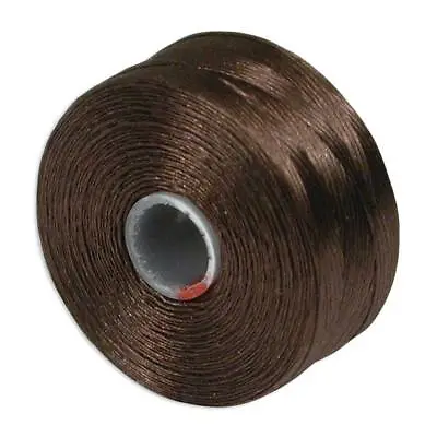 £3.99 • Buy S Lon Nylon Beading Thread - Brown - Size D - Superlon Tex45 - 78 Yd - S0046