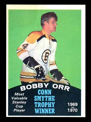 1970-71 OPC O PEE CHEE #252 BOBBY ORR EX BOSTON BRUINS CONN SMITH TROPHY Crease • $46.75