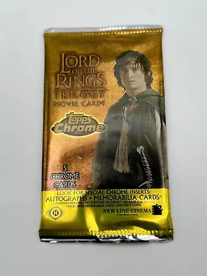 The Lord Of The Rings Trilogy Movie Cards (x1 Booster Pack) | Topps Chrome  • £9.99