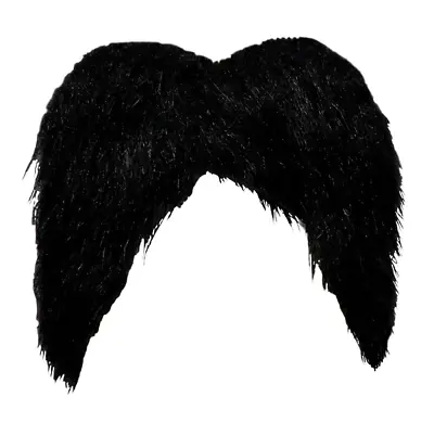 Mexican Bandit Gringo Fancy Dress Accessory Moustache Tash Black • £0.99