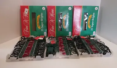 Vintage Trim A Tree Kmart 35 Super Brites Red Christmas String Lights 3 Boxes • $17