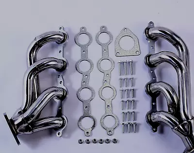 Stainless Truck Headers 1999-04 Chevy GMC Yukon 4.8L 5.3L 99-01 Sierra 1500 2500 • $134.65