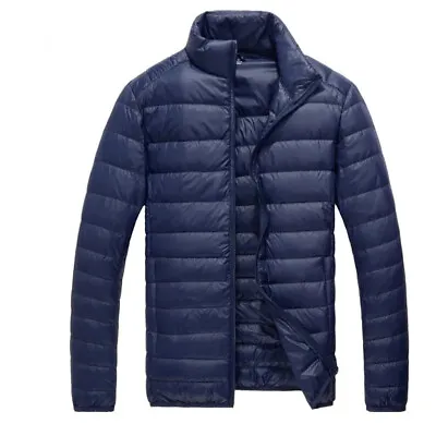 White Duck Down Light Thin Fashion Slim Casual Mens Down Jacket Male Down Coat • $37.14