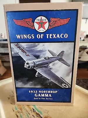 Vtg ERTL Wings Of Texaco 1932 Northrop Gamma Diecast Model Plane Coin Bank • $15