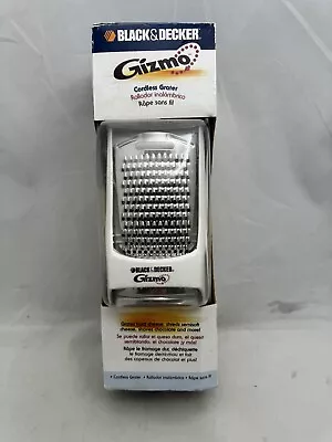 Black Decker Gizmo Cordless Electric Cheese Grater With 3 Blades GG200 Shredder • $24.99