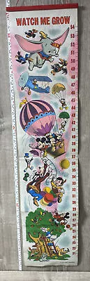 VINTAGE Watch Me Grow Growth Chart 1977 Disney Mickey Mouse Goofy Dumbo (MM) • $35.99