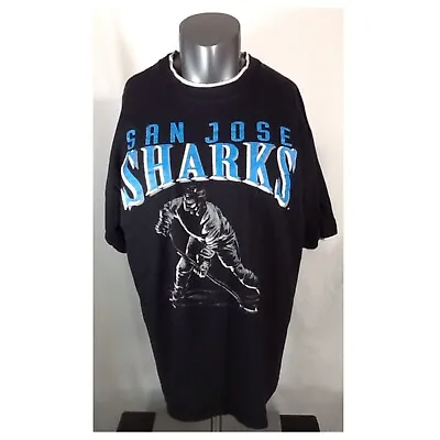 Vintage 1992 Jostens San Jose Sharks (XL) NHL Graphic Black T-Shirt • $40