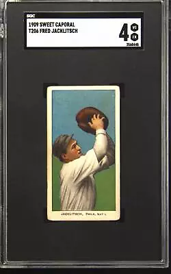 1909 T206 Sweet Caporal Fred Jacklitsch SGC 4 • $73.33