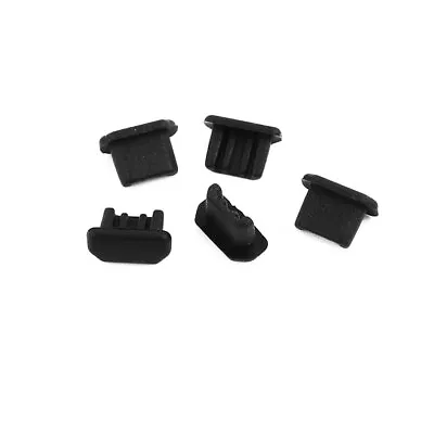 5Pcs Micro-USB Black Silicone Anti-dust Stopper/Plug For Protect Data Port Of PC • $6.19