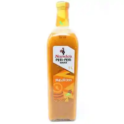Nandos Medium Peri Peri Sauce Famous Nando's Flavour Sauce - 1L - Vegetarian • £12.39