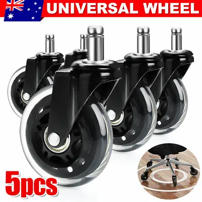 $22.85 • Buy 5PCS Rollerblade Office Desk Chair Wheels Replacement 3  Swivel Rolling Casters