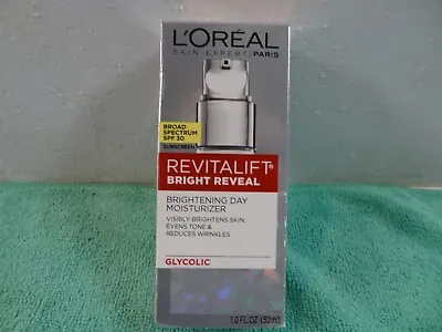 NEW L'Oreal Revitalift Bright Reveal Brightening Day Moisturizer SPF 30 • $14