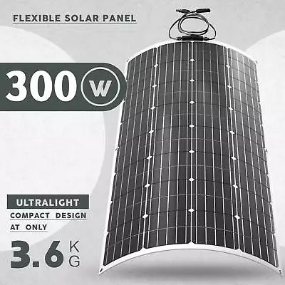 Flexible Solar Panel 300W 12v Portable Power Mono Camping Home RV Battery Charge • $88.88