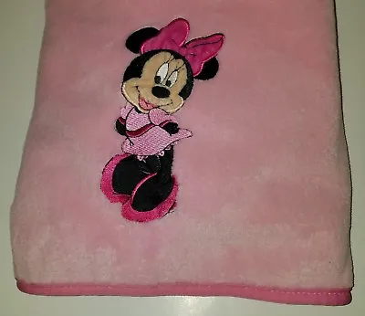 Minnie Mouse Disney Baby Pink Fleece Security Blanket Lovey SOFT 30  X 40  • $29.71