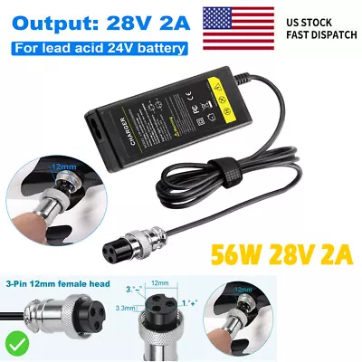 28V Electric Scooter Female Charger For Razor E150 E225S PR200 MX350 Dirt Rocket • $11.99