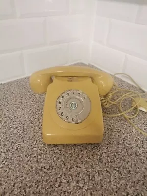 Vintage Cream Dial Rotary Telephone Home Landline 1970s Needs Converting  • £26.99