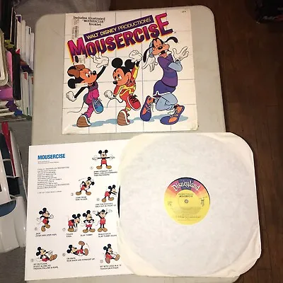 Walt Disney Productions Mousercise Vinyl Album LP Record & Booklet Disneyland • $19.99