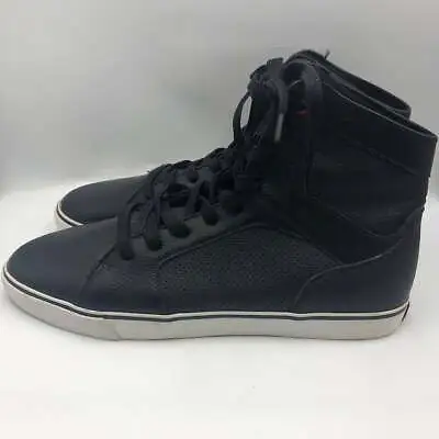 Radii Men's Black Leather High Top Basketball Athletic Sneakers Size 13 FM1059 • $49
