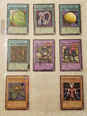 1996 YuGiOh Legend Blue Eyes 8 Card Lot Succubus Dragon LOB-091 094 102 LOB-117 • $11.25