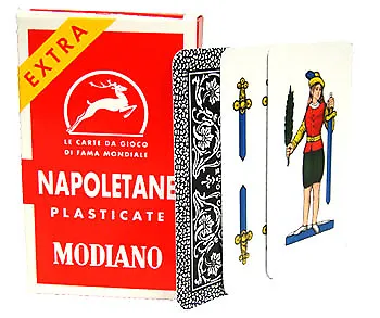 Modiano Napoletane 97/25 Italian Playing Cards W/ Scopa Briscola Instructions • $13.99
