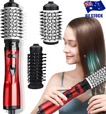 3in1 Hot Air Styler 360°Rotating Multitudet Hair Dryer Brush Electric Curl Brush • $47.18