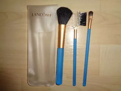 New Lancome Set Of 3 Makeup Brushes - Blue • £25