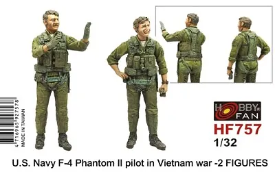 Hobby Fan 1/32 HF-757 F-4 PHANTOM II PILOT In Vietnam War - 2 Figures • $39.99