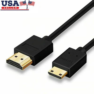 Ultra High Speed Mini HDMI To HDMI Cable HDMI Cord ForMonitor Laptop PC Cameras • $6.99