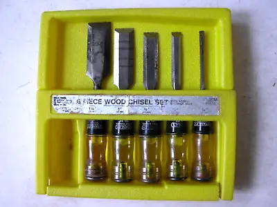 Stanley 5 Piece Wood Chisel Set No.60 Tang No. 16-601A • $49.95