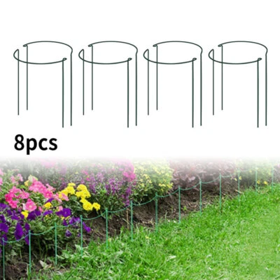 £10.30 • Buy 8pcs Bow Metal Plant Supports Stake Garden Home For Peonies Hydrangea Strong